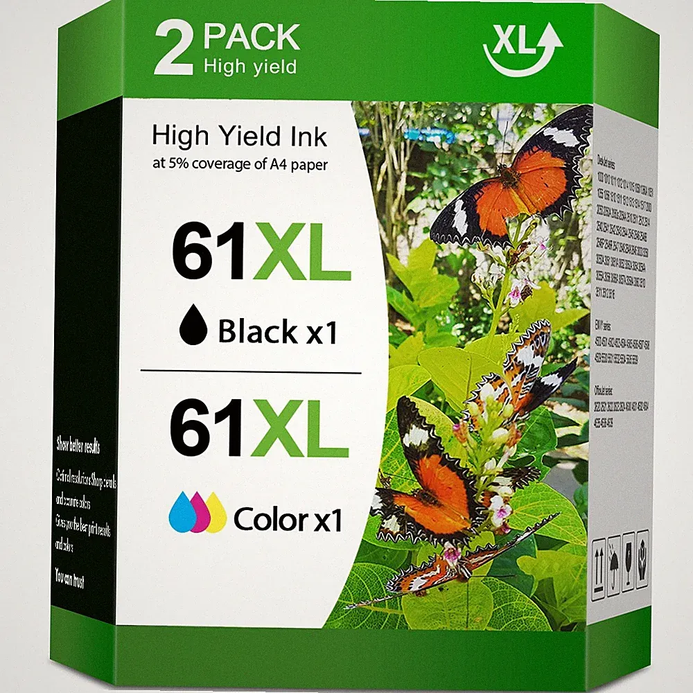 61XL 61 XL Ink Printer Cartridges For HP ENVY 4500 4501 4502 4504 5530 5531 5535