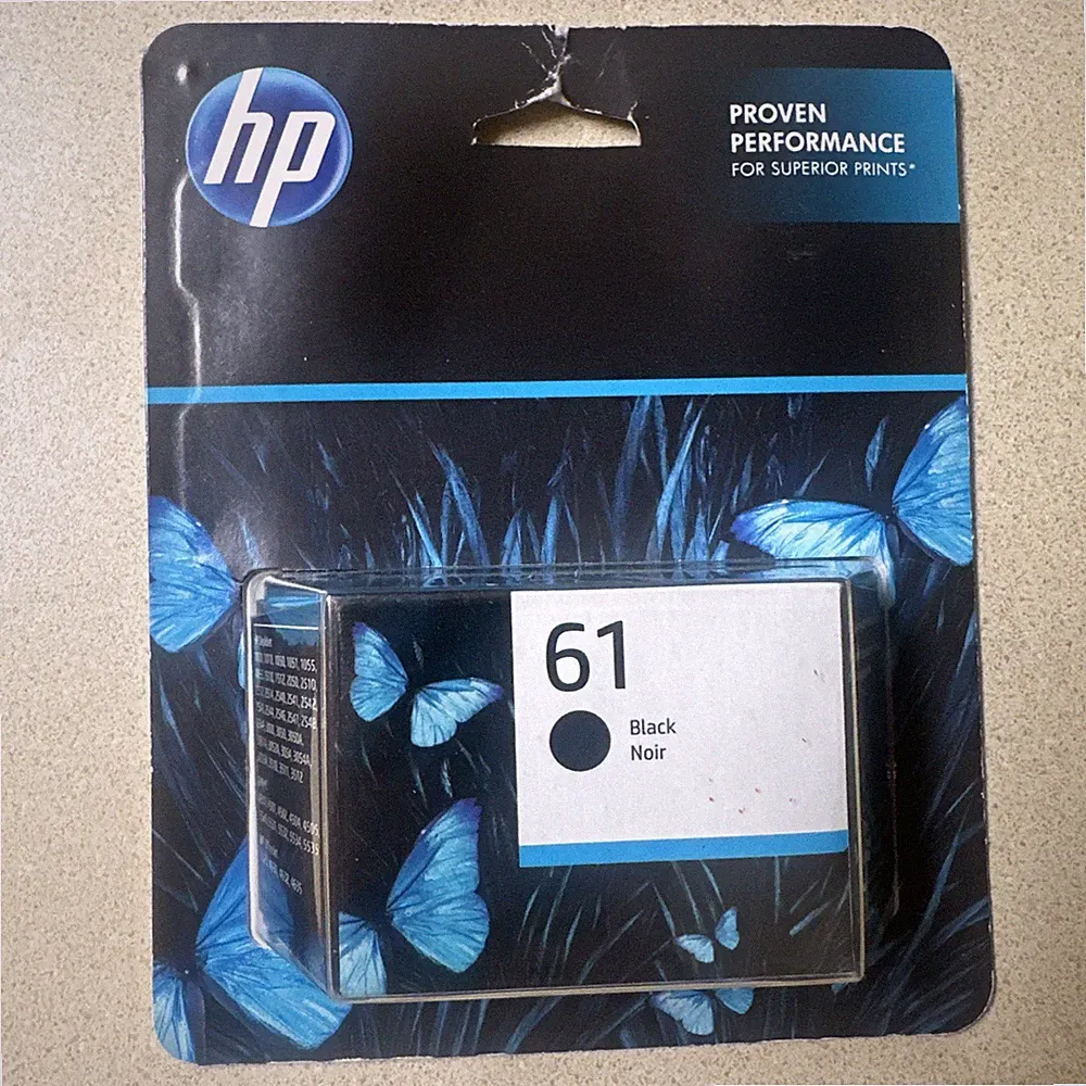Genuine HP 61 Black Ink Cartridge CH561WN EXP Aug 2024 New Sealed