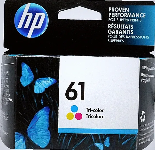 Genuine HP 61 Tri-Color Ink Cartridge CH562WN Factory Sealed Exp 12/2025