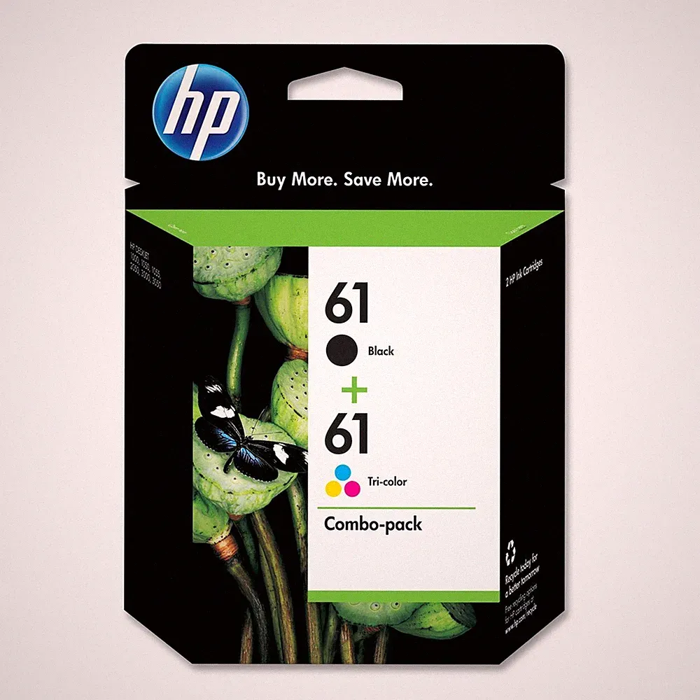 Genuine New HP 61 Black & Color Ink Cartridges Combo CR259FN 12/2025