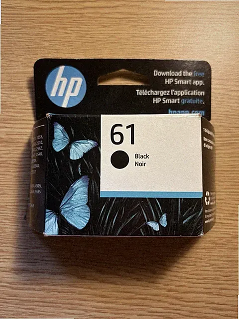 HP 61 Black Original Ink Cartridge (CH561WN) EXPIRES 11/2026