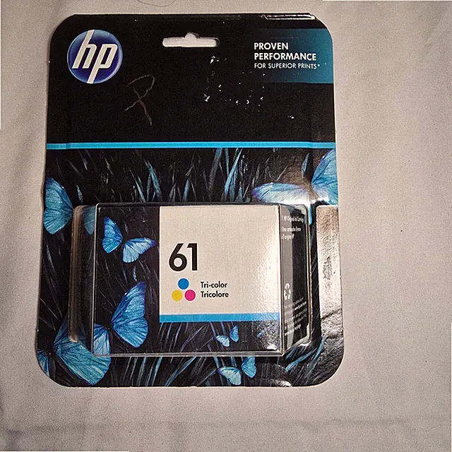 HP 61 Tri-Color Ink Cartridge for Deskjet, NIB, exp Aug 2020, AS IS