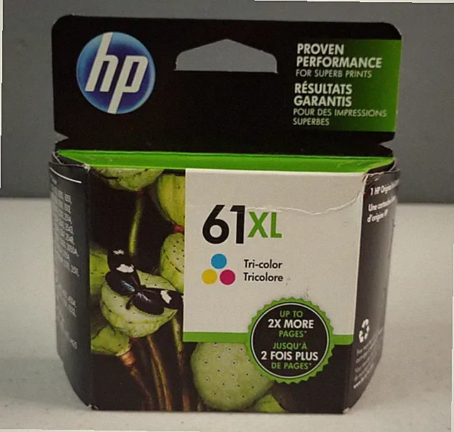 HP 61 XL Tri Color Ink Cartridge EXP April 2019