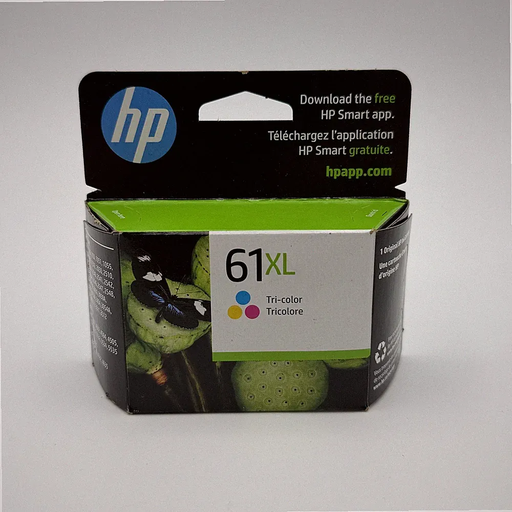 HP 61XL High Yield Tri-Color Ink Cartridge - Original OEM - New Sealed NOV 2023