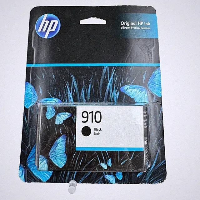 HP 910 Black Ink Cartridge 3YL61AN New Sealed Genuine Exp Jul/25, Feb/26