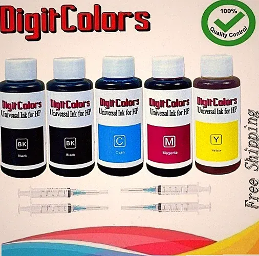INK Cartridge Refill Kit Bottles for HP 67/65/64/63/62/61/60/901/300 XL Printer
