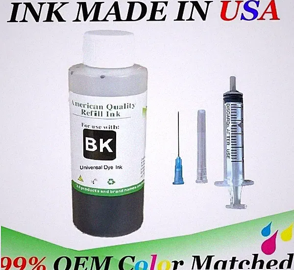 Premium 100ml Black Ink Refill Kit for HP 60/61/62/63/64/65/67/XL Printer