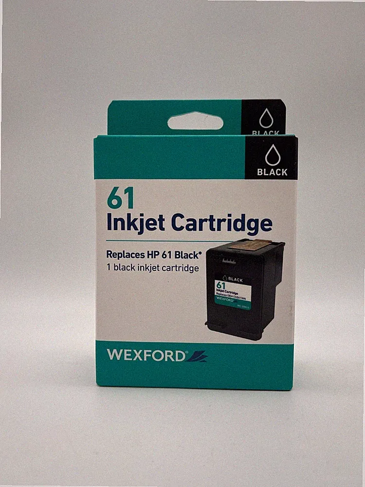 WEXFORD 61 INKJET CARTRIDGE REPLACES HP 61 BLACK INK *6, 10 or 25* SEALED MR 680
